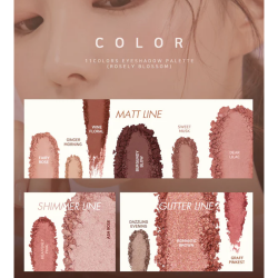 2aN Eyeshadow Palette - Rosely Blossom 9.5 gr - 4