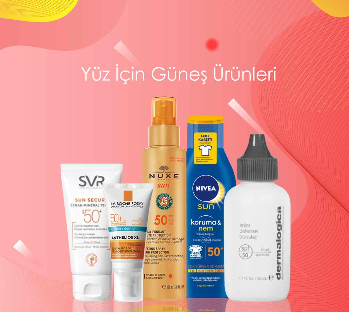 Yüz İçin Güneş Ürünleri Yüz İçin Güneş Ürünleri