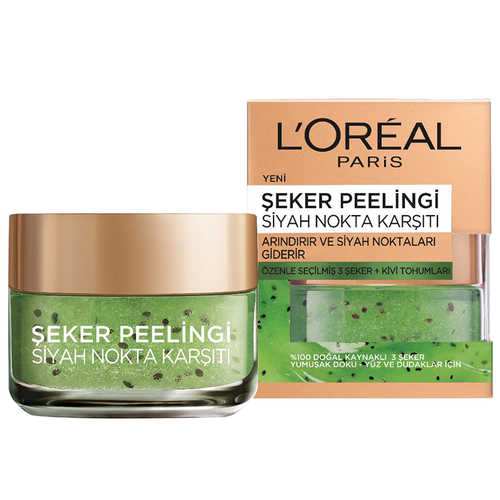 Loreal Paris Şeker Peelingi Siyah Nokta Karşıtı 50ml - Yüz ve dudaklar