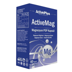 Active Plus AvtiveMag Magnezyum P5P 60 Kapsül - 1
