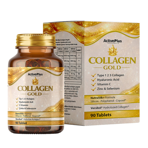ActivePlus Collagen Gold Takviye Edici Gıda 90 Tablet - Active Plus
