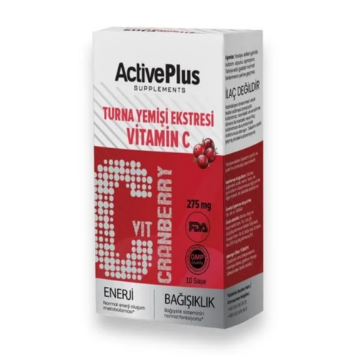 ActivePlus Cranberry Vitamin C İçeren Takviye Edici Gıda 10 Toz Saşe - 2