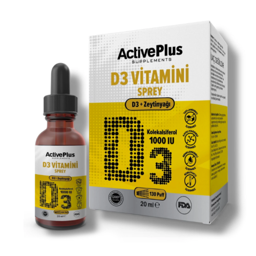 ActivePlus D3-1000IU Sprey Takviye Edici Gıda 20 ml - Active Plus