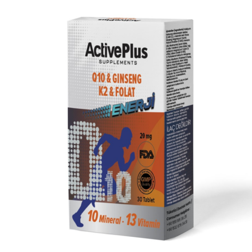 ActivePlus Energy Takviye Edici Gıda 30 Tablet - Active Plus