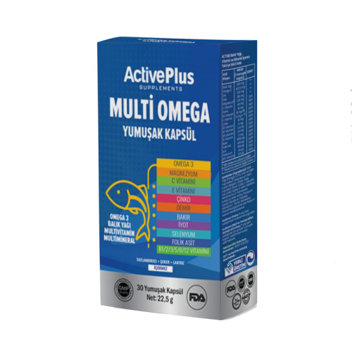 ActivePlus Multi Omega Takviye Edici Gıda 30 Yumuşak Kapsül - 1