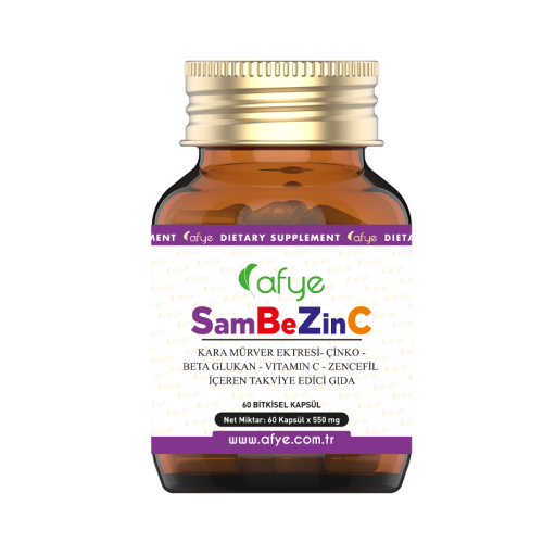 Afye SamBeZinC Takviye Edici Gıda 60 Bitkisel Kapsül - 1