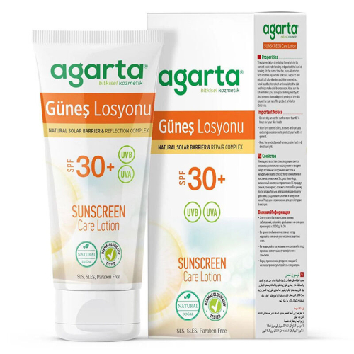 Agarta Doğal Güneş Losyonu 30 SPF 100 ml - Agarta