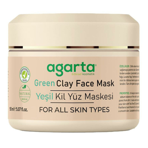Agarta Doğal Yeşil Kil Yüz Maskesi 150 ml - Agarta