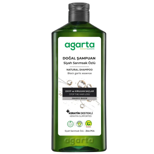 Agarta Siyah Sarımsak Özlü Şampuan 400 ml - Agarta