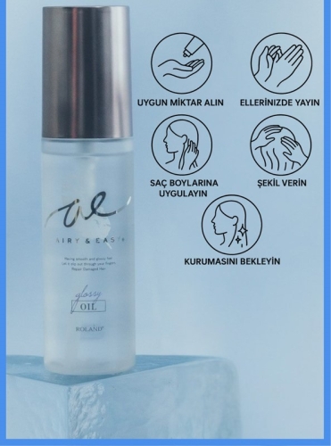 Airy Easy Glossy Repair Oil Saç Bakım Yağı 100 ml - 2