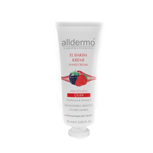 Alldermo Ahududu ve Çilekli El Bakım Kremi 30 ml - Alldermo