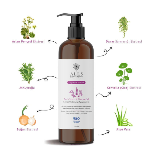 Alls Biocosmetics Organik Anti Stretch Mark Çatlak Önlemeye Yardımcı Jel 350 ml - 5