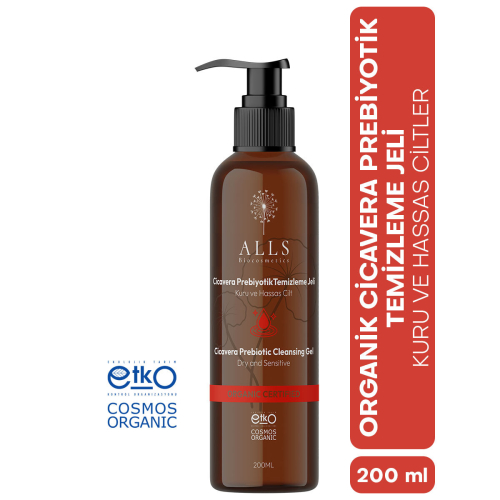 Alls Biocosmetics Organik CicaVera Prebiyotik Temizleme Jeli 200 ml - 2