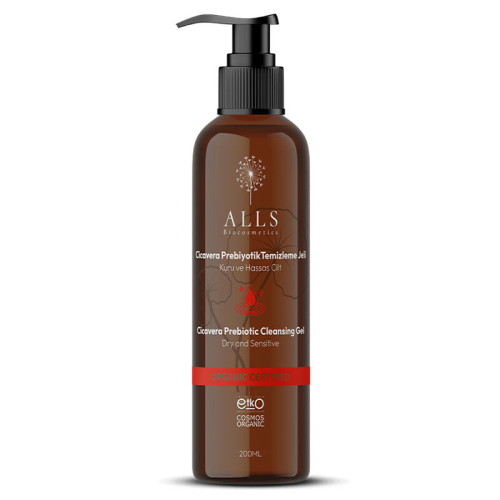 Alls Biocosmetics Organik CicaVera Prebiyotik Temizleme Jeli 200 ml - Alls Biocosmetics