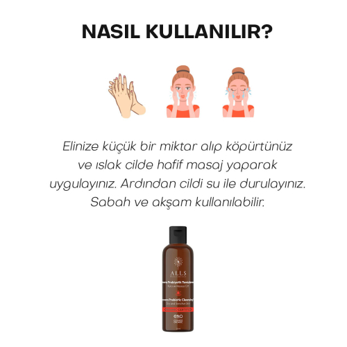 Alls Biocosmetics Organik CicaVera Prebiyotik Temizleme Jeli 50 ml - 5