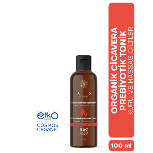 Alls Biocosmetics Organik CicaVera Prebiyotik Tonik 100 ml - Alls Biocosmetics