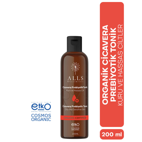 Alls Biocosmetics Organik CicaVera Prebiyotik Tonik 200 ml - Alls Biocosmetics