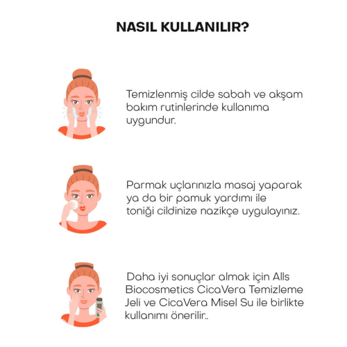 Alls Biocosmetics Organik CicaVera Prebiyotik Tonik 50 ml - 5