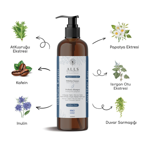Alls Biocosmetics Organik Dökülme Karşıtı Prebiyotik Şampuan 350 ml - 4