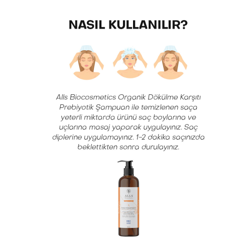 Alls Biocosmetics Organik Besleyici Prebiyotik Saç Kremi 350 ml - 5