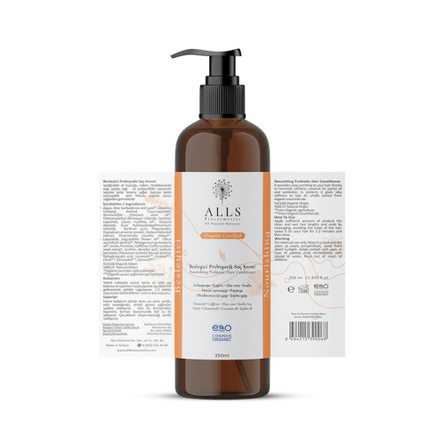 Alls Biocosmetics Organik Besleyici Prebiyotik Saç Kremi 350 ml - 7