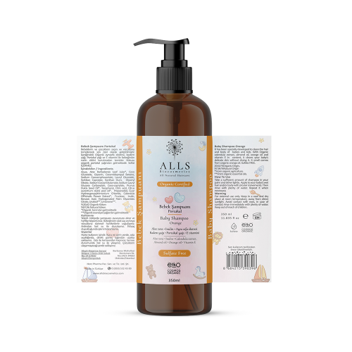 Alls Biocosmetics Organik Portakallı Bebek Şampuanı 350 ml - 2