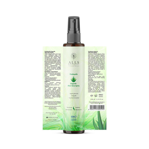 Alls Biocosmetics Organik Prebiyotik Aloe Vera Sprey 140 ml - 3