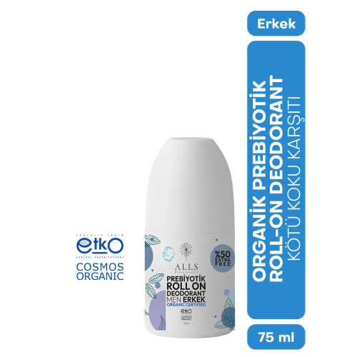Alls Biocosmetics Organik Prebiyotik Roll on Deodorant 75 ml - Erkekler İçin - 2