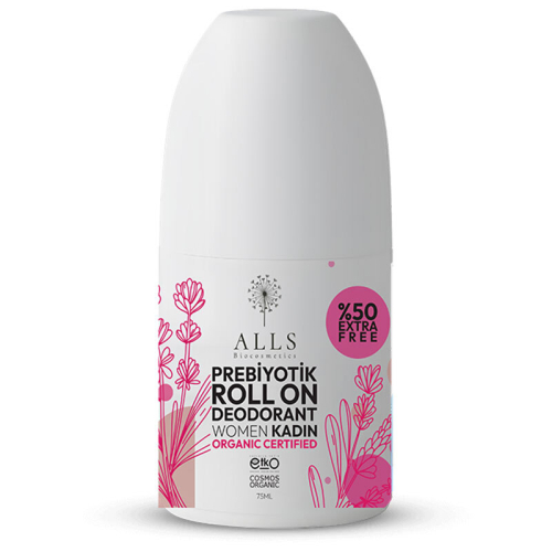 Alls Biocosmetics Organik Prebiyotik Roll on Deodorant 75 ml - Kadınlar İçin - Alls Biocosmetics