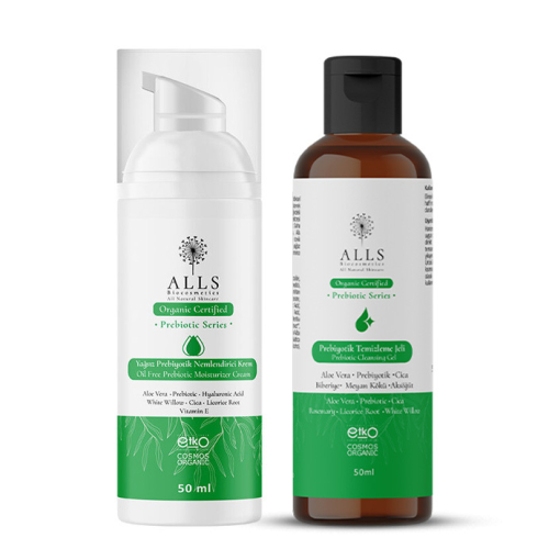 Alls Biocosmetics Organik Prebiyotik Yağlı ve Karma Ciltler İçin Temel Bakım Seti - 1
