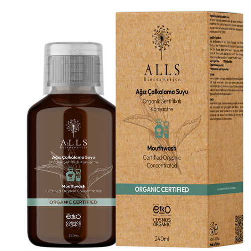 Alls Biocosmetics Organik Sertifikalı Konsantre Ağız Çalkalama Suyu 240 ml - Alls Biocosmetics