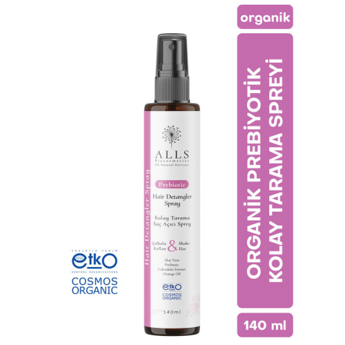 Alls Biocosmetics Organik Prebiyotik Kolay Tarama Saç Açıcı Sprey 140 ml - 4