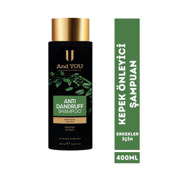 And You Antı-Dandruff Kepek Önleyici Erkekler İçin Şampuan 400 ml - 2