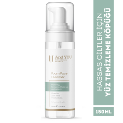 And You Hassas Ciltler İçin Yüz Temizleme Köpüğü 150 ml - 2