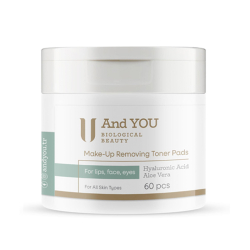 And You Makyaj Temizleyici Tonik Ped 60 Adet - 1