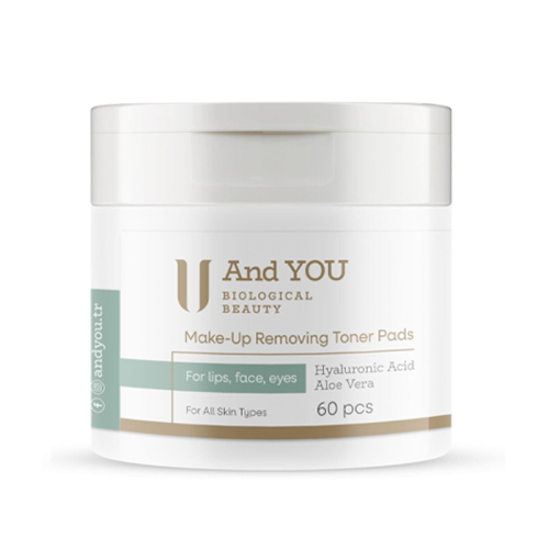And You Makyaj Temizleyici Tonik Ped 60 Adet - And You