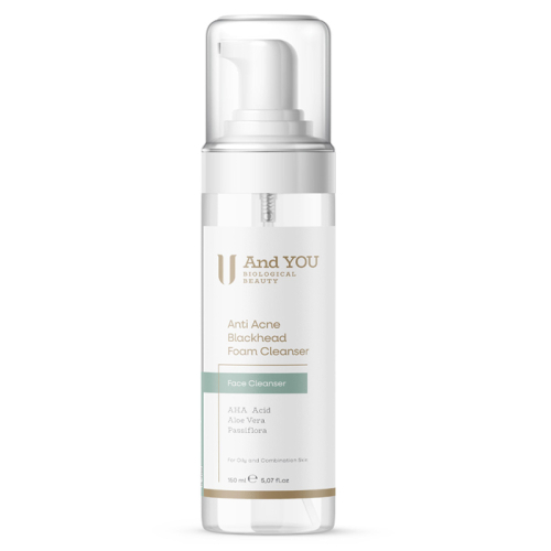 And You Siyah Nokta Karşıtı Yüz Temizleme Köpüğü 150 ml - Akneye Eğilimli Ciltler İçin - And You