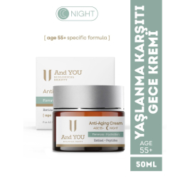 And You Yaşlanma Karşıtı Gece Kremi 50 ml – 55+ Yaş Yoğun Bakım - 2