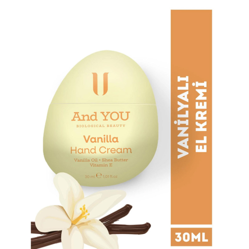 And You Yoğun Nemlendirici Vanilyalı El Kremi 30 ml - 2