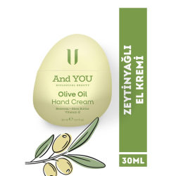 And You Zeytinyağlı Nemlendirici El Kremi 30 ml - 2