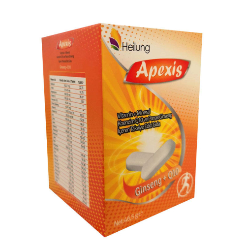 Apexis Multi Tablet Ginseng+Q10 30 Tablet - Takviye Edici Gıda - Heilung