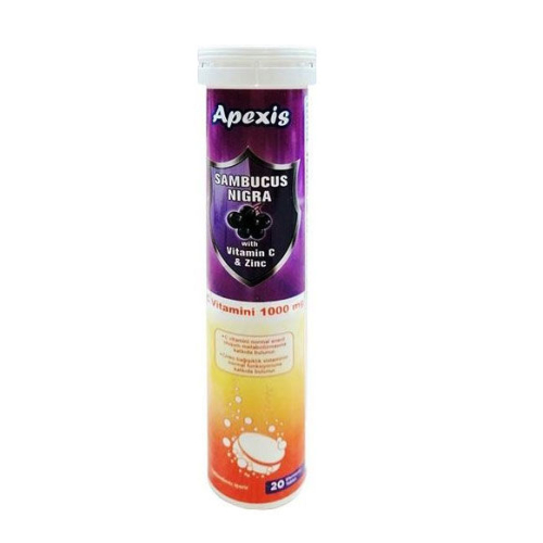 Apexis Sambucus Nigra C Vitamini 20 Efervesan Tablet - Heilung