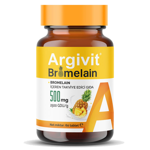 Argivit 500 mg Bromelain 60 Tablet - Hekim İlaç