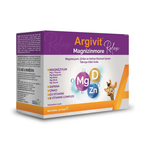 Argivit Magnizinmore Relax 30 Saşe - Hekim İlaç