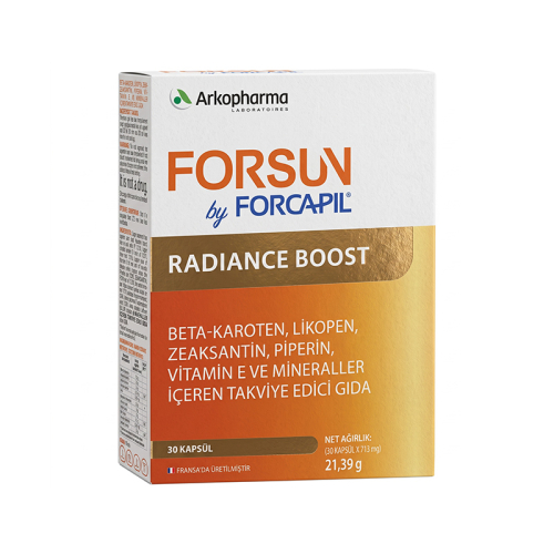 Arkopharma Forsun Radiance Boost Takviye Edici Gıda 30 Kapsül - Arkopharma