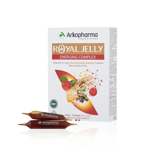 Arkopharma Royal Jelly Energing Complex Takviye Edici Gıda 20 Ampul - Arkopharma
