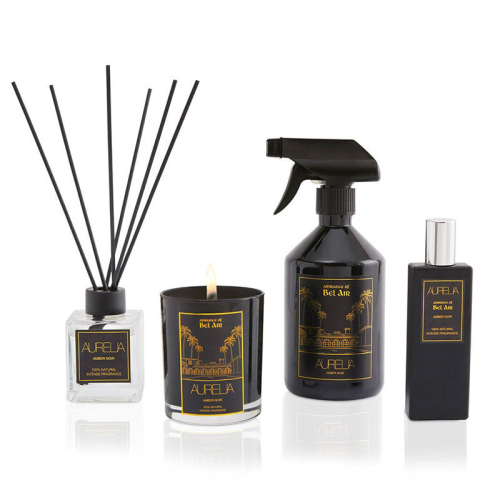 Aurelia Geneve Amber Noir Kokulu Mum 180 gr -Siyah - 4