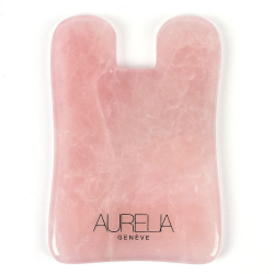 Aurelia Geneve Kare Şekilli Gua Sha Taşı - Pembe Kuvars - 1