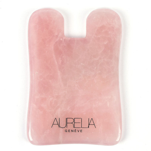 Aurelia Geneve Kare Şekilli Gua Sha Taşı - Pembe Kuvars - Aurelia Geneve