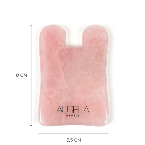 Aurelia Geneve Kare Şekilli Gua Sha Taşı - Pembe Kuvars - 3